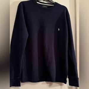 Authentic Ralph Lauren thermal shirt gently used. Navy blue
